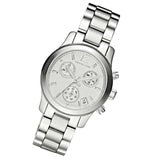 Michael Kors Runway Silver Dial Silver Steel Strap Watch for Women - MK5428