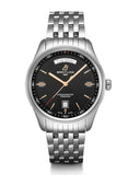 Breitling Premier Automatic 40mm Day & Date Black Dial Silver Steel Strap Mens Watch - A45340241B1A1