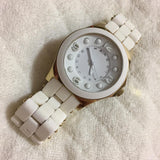 Marc Jacobs Pelly White Dial White SIlicone Strap Watch for Women - MBM2525