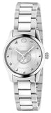 Gucci G Timeless Quartz Silver Dial Silver Steel Strap Watch For Women - YA126595