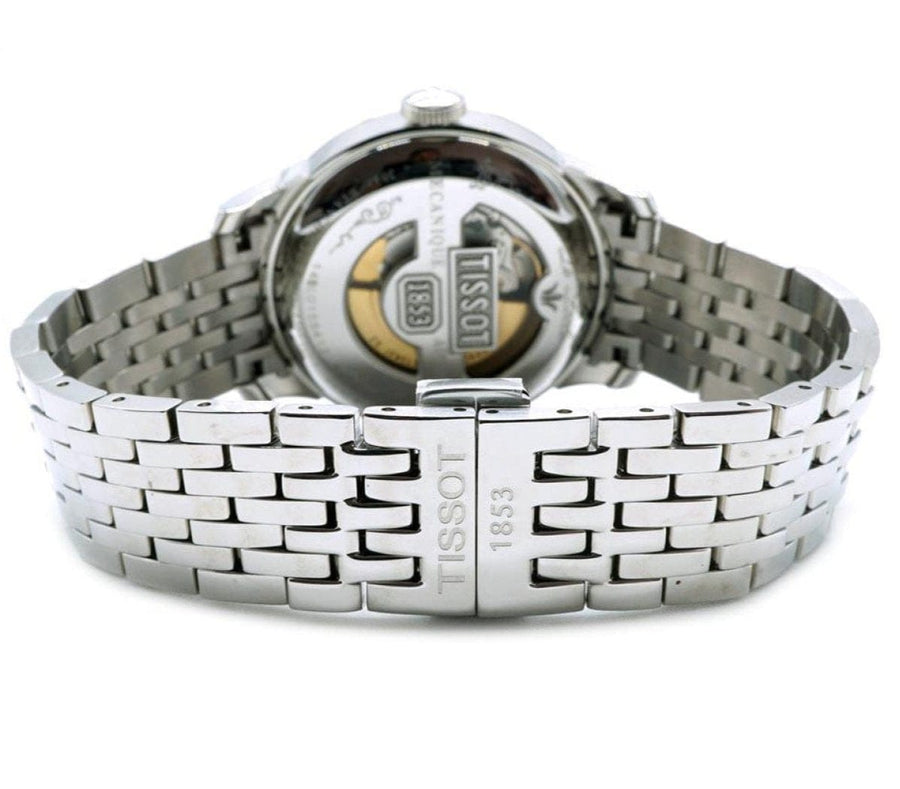Tissot T Classic Le Locle Powermatic 80 Black Dial Silver Steel Strap Watch For Women - T41.1.483.53