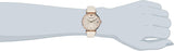 Emporio Armani Gianni T Bar Light Brown Dial White Leather Strap Watch For Women - AR1769