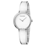 Calvin Klein Seduce White Dial Two Tone Steel Strap Watch for Women - K4E2N116