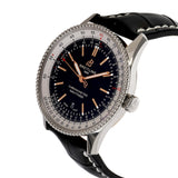 Breitling Navitimer 1 Automatic 41mm Black Dial Black Leather Strap Mens Watch - A17326211B1P2