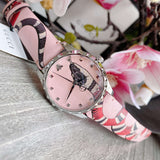 Gucci G Timeless Pink Dial Pink Leather Strap Watch For Women - YA1264083