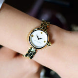 Marc Jacobs Courtney White Dial Gold Stainless Steel Strap Watch for Women - MJ3457