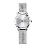 Calvin Klein Minimal White Dial Silver Mesh Bracelet Watch for Women - K3M231Y6