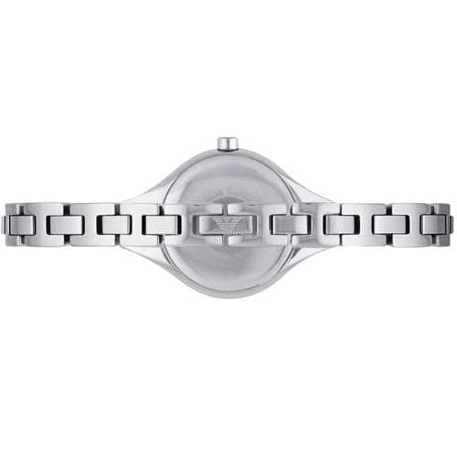 Emporio Armani Chiara Mother of Pearl Dial Silver Steel Strap Watch for Women - AR7425