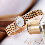 Tissot Lovely Mother of Pearl Dial Rose Gold Steel Strap Watch for Women - T140.009.33.111.00