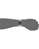 Tissot Carson Silver Stainless Steel Black Dial Premium Watch For Men - T122.410.11.053.00