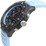 Breitling Endurance Pro Black Dial Light Blue Rubber Strap Watch for Men - X82310281B1S1