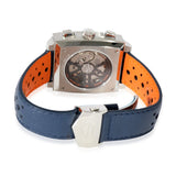 Tag Heuer Monaco Gulf Automatic Chronograph Blue Dial Blue Leather Strap Watch for Men - CBL2115.FC6494