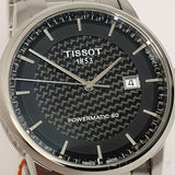 Tissot Luxury Powermatic 80 Black Dial Silver Steel Strap Watch for Men - T086.407.11.201.02