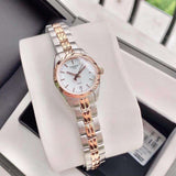 Tissot T Classic PR100 Mother of Pearl Dial Two Tone Steel Strap Watch for Women - T101.010.22.111.01