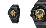 Maserati Potenza Skeleton Limited Edition Black Dial Black Leather Strap Watch For Men - R8821108027