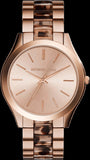 Michael Kors Runway Rose Gold Dial Two Tone Steel Strap Watch for Women - MK4301