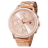 Tommy Hilfiger Carly Rose Gold Dial Rose Gold Steel Strap Watch for Women - 1781788