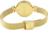 Calvin Klein Authentic White Dial Rose Gold Mesh Bracelet Watch for Women - K8G23526