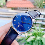 Tissot Chemin Des Tourelles Powermatic 80 Blue Dial Blue Leather Strap Watch for Men - T099.407.16.047.00