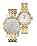 Tissot T Classic Bridgeport Silver Dial Two Tone Mesh Bracelet Watch For Men - T097.410.22.038.00