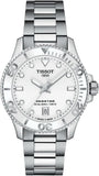 Tissot Seastar 1000 Lady Quartz White Dial Silver Steel Strap Unisex Watch - T120.210.11.011.00