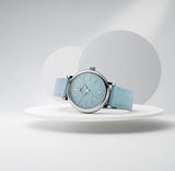 IWC Portofino Automatic Blue Dial Blue Leather Strap Watch for Women - IW357416