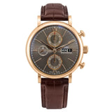 IWC Portofino Chronograph Grey Dial Brown Leather Strap Watch for Men - IW391021