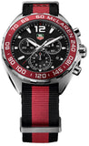 Tag Heuer Formula 1 McLaren Limited Edition Quartz Chronograph Black Dial Two Tone NATO Strap Watch for Men - CAZ1112.FC8188