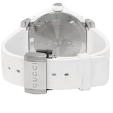 Gucci Dive Quartz White Dial White Rubber Strap Watch For Men - YA136337