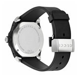 Gucci Dive Tiger Black Dial Black Rubber Strap Watch For Men - YA136318