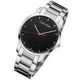 Calvin Klein City Black Dial Silver Steel Strap Watch for Men - K2G2G141