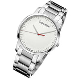 Calvin Klein City Quartz White Dial Silver Steel Strap Watch for Men - K2G2G1Z6