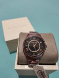 Michael Kors Lauryn Black Dial Purple Steel Strap Watch for Women - MK3724