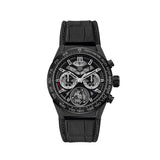 Tag Heuer Carrera Chronograph Tourbillion Ceramic Black Dial Black Leather Strap Watch for Men - CAR5A90.FC6415