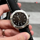 Tissot PR 100 Sport Quartz Black Dial Black Leather Strap Watch For Men - T101.610.16.051.00