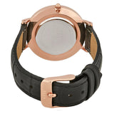 Daniel Wellington Petite Reading White Dial Black Leather Strap Watch For Women - DW00100173