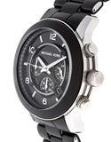 Michael Kors Runway Black Dial Black Rubber Strap Watch for Men - MK8107