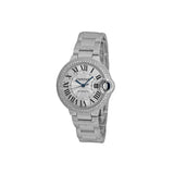 Cartier Ballon Bleu De Cartier Diamonds Silver Dial Silver Steel Strap Watch for Women - WE902035