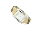 Burberry Nova Gold Tone Square Dial Leather Strap Watch for Women - BU1582