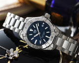 TAG Heuer Aquaracer watch with blue dial