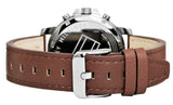 Tommy Hilfiger Landon Chronograph White Dial Brown Leather Strap Watch for Men - 1791531