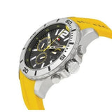 Tommy Hilfiger Sports Multifunction Black Dial Yellow Rubber Strap Watch for Men - 1791144