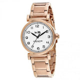 Coach Madison White Dial Rose Gold Steel Strap Watch for Women - 14502395