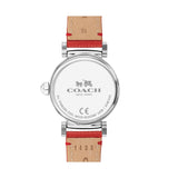 Coach Madison White Dial Red Leather Strap Watch for Women - 14502407