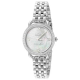 Coach Delancey Mother of Pearl Dial Silver Steel Strap Watch for Women - 14502477