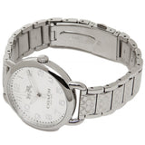 Coach Delancey Classic White Dial Silver Steel Strap Watch for Women - 14502260