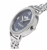 Coach Glitz Blue Dial Silver Steel Strap Watch for Women - 14502693