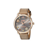 Coach Delancey Grey Dial Brown Leather Strap Watch for Women - 14502797