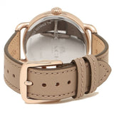 Coach Delancey Grey Dial Grey Leather Strap Watch For Women - 14502797