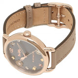 Coach Delancey Grey Dial Grey Leather Strap Watch For Women - 14502797